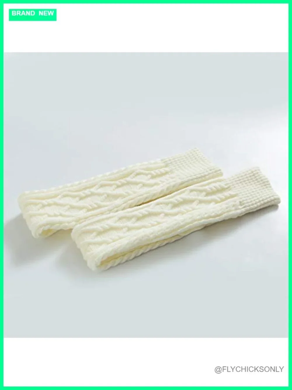 Cable Knit Thigh High Boot Socks Extra Long Winter Leg Warmers